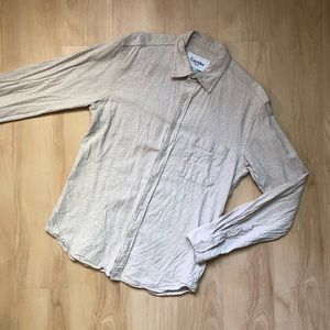 Corridor beige-linen button up